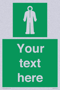 Custom sign safe condition Survival clothing